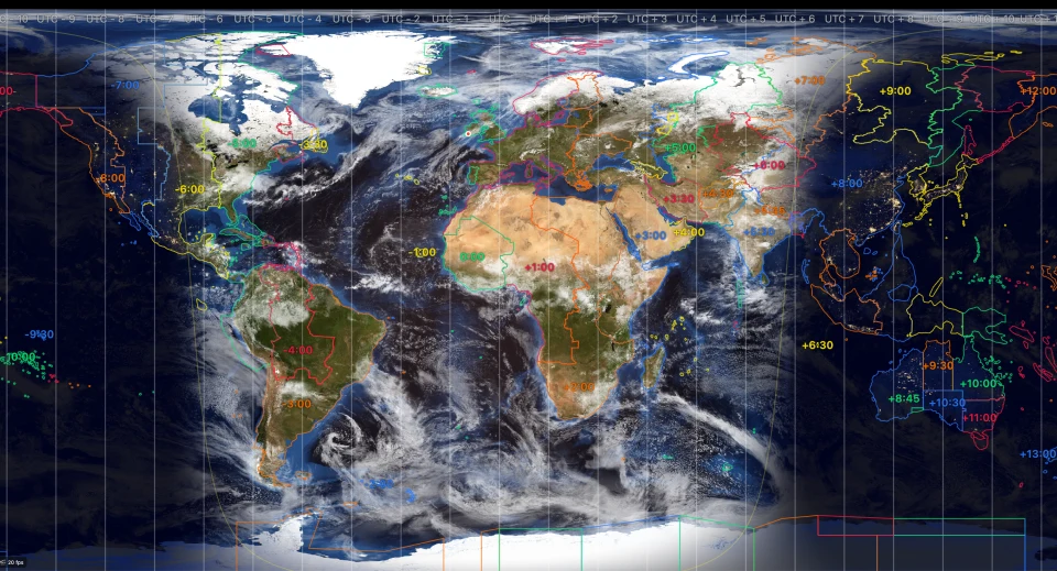 Political timezones on the flat map
